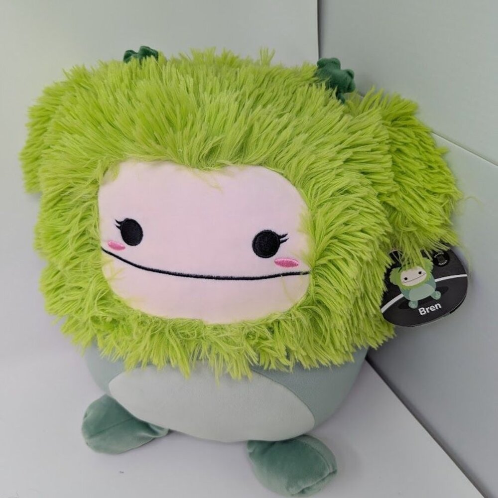 Squishmallows Official Kellytoys Plush 8 Inch Bren The Green Bigfoot Ultimate So
